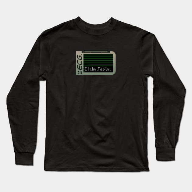 ECG - Itchy. Tasty. Long Sleeve T-Shirt by CCDesign